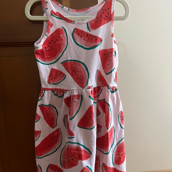 Kids' Watermelon and Striped Dress Set 5T - Picture 2 of 8